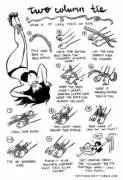 How to tie: Two column tie edition