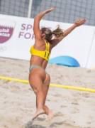Australian beach handall player Aline Viana