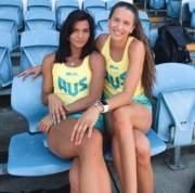 Australian track athletes Celeste Mucci and Maddie Coates
