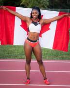 Canadian sprinter Khamica Bingham