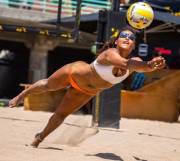 American beach volleyball player Sunny Villapando
