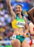 Michelle Jenneke is all smiles.
