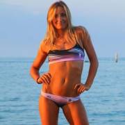 Italian beach volleyball player Silvia Leonardi