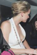 Jennifer Lawrence while leaving the new Hunger Games premier in London.