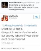 Pornstar Mia Khalifa gets called out