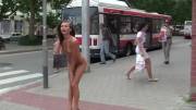 Michaela Isizzu Caught by Surprise during a Nude-in-Public Photoshoot