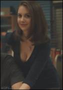 Alison Brie teasing us with her impressive cleavage [gif]