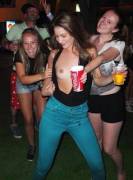 Girls having fun at party [via /r/WhatHappensInCollege]