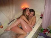 Enjoying their bath [via /r/slutsbedrunk]