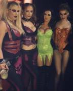 Phoenix Marie, Jayden Jaymes, Nikki Benz and Tori Black on Halloween