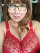 Like my new red bra?