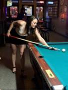 The best person to play pool with. You win either way.
