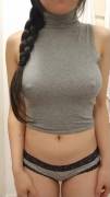 Cute Chinese Teen Showing Her Big Tits!