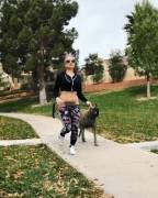 out for a jog with my dog