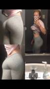 Grey yoga pants are my fave