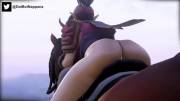 Kunoichi Skye riding into battle (Nappana) [Paladins]
