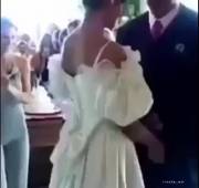 The bride was a slut!