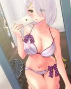 Hamakaze wants to know what you think about her new bikini