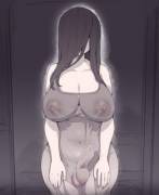 Sadako has a little surprise for you underneath that dress... [Futa Edit By Me]