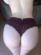 I think the color of these panties goes really well with my skin [F]