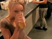 Staci Carr - Hot chick in a bar shows everything