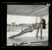 Bettie Page at Funland by Bunny Yeager (1954)