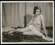 Unknown Flapper Era Nude Model (1920s)
