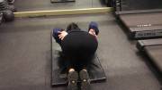 Flashing ass in a public gym![F]
