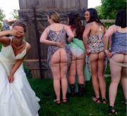 Cheeky wedding guests