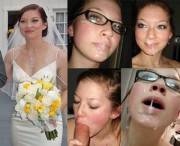 Enough cute titles - another bride with cum on her face (bonus in comments)
