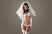 I love when porn stars dress up in wedding lingerie