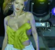 [GIF] KPOP Singer HyunA Gives an Unintentional On Stage Flash of Under Boob