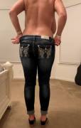 [F33] Stripping my way out of these jeans last night.