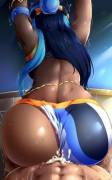 Filling up Nessa from behind (0.05)