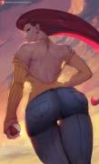 Casual Wear Jessie from behind