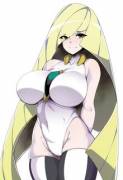 Lusamine is fully aware of how hot she is
