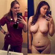 Naked/Clothed +Scrubs ! Can we have more like these?