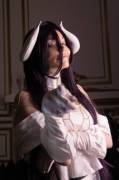 Waiting for my Overlord ^^ Albedo cosplay by Murrning_Glow