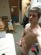 Naked in the dorm