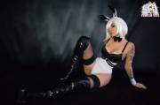 [SELF] 2Bunny from NieR: Automata cosplay (2B playboy style) - by Felicia Vox