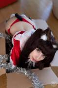 Did you ask for a lovely catgirl for christmas? :3 Nekopara cosplay by Kerocchi