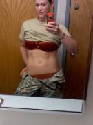 (NN) Army Girl taking the selfie...
