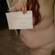 Okay, my first time ever naked on the internet. Nervous but excited! (Verification)