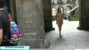 Jenny's public nudity in barcelona