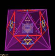 Nested vector equilibrum / cube-octahedron jitterbug