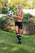 Skinny Topless Soccer Player