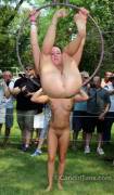 Naked acrobats!