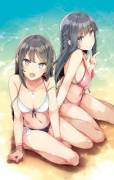 Swimsuit Mai and Shoko [Bunny Girl Senpai]