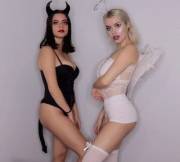 Slutty Devil and Angel