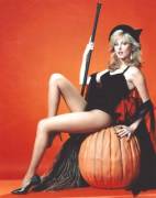 Morgan Fairchild brought the slutty to Halloween.
